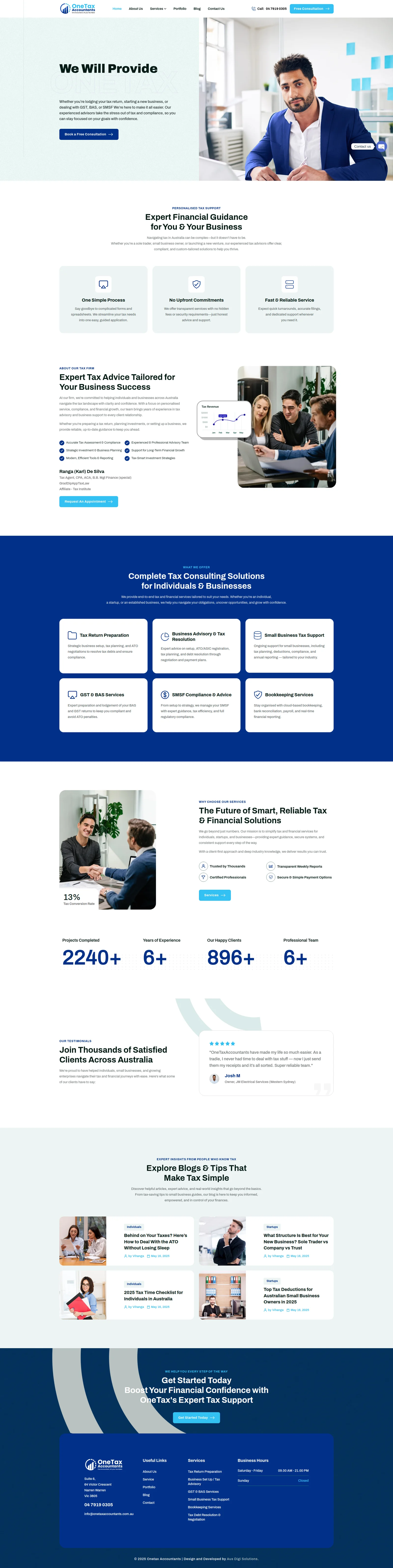 OneTax Accountants UI Design